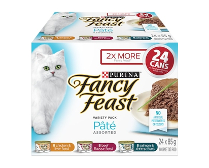 Purina Fancy Feast Pate Assorted Variety Pack, Wet Cat Food - 2.04 KG