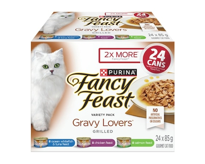 Purina Fancy Feast Plats en Sauce Assortiment, Nourriture Humide pour Chats 24 x 85 g - 2.04 KG