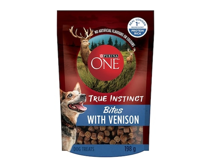Purina ONE True Instinct Bites Venison, Dog Treats - 198.0 G