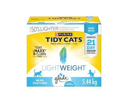 Purina Tidy Cats LightWeight Cat Litter with Glade Clear Springs Multi-Cat - 5.44 KG