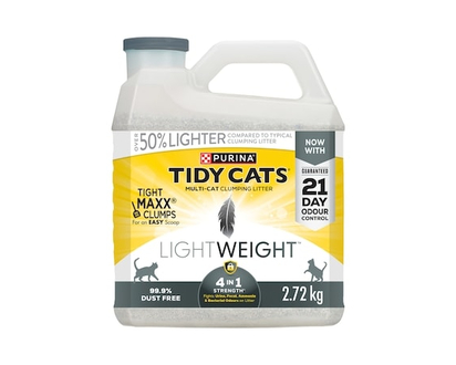 Purina Tidy Cats LightWeight Cat Litter 4-in-1 Strength Multi-Cat - 2.72 KG
