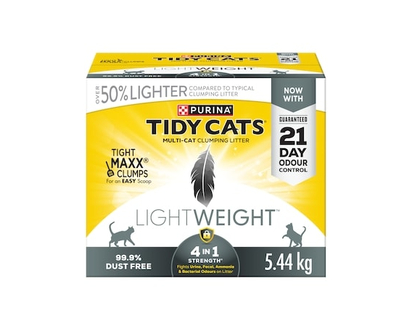 Purina Tidy Cats LightWeight Cat Litter 4-in-1 Strength Multi-Cat - 5.44 KG