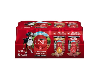 Purina ONE Classic Ground Assorted Variety Pack, Wet Dog Food - 2.234 KG