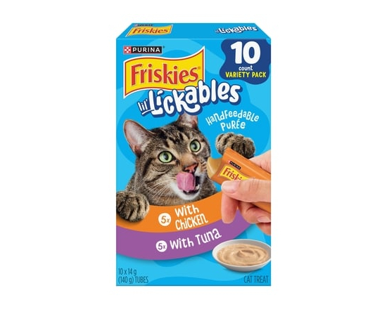 Friskies Lil' Lickables Cat Treats Tuna & Chicken Variety Pack 10 Count - 141.75 G