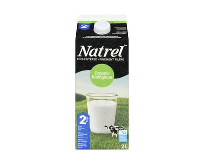 Natrel Lait biologique finement filtré 2 % Natrel - 2.0 L