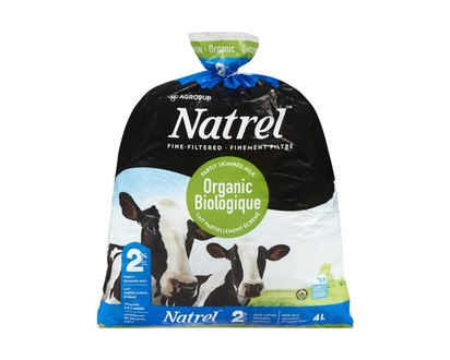 Natrel Natrel Finement Filtré Lait Partiellement Écrémé Biologique 2% M.G. - 4.0 L
