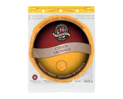 Grimms Cheese 6 Tortillas Wraps - 360.0 G