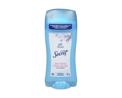 Secret Invisible Solid Baby Powder Antiperspirant/Deodorant - 73.0 G