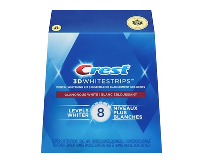 Ensemble de blanchiment des dents Crest 3D White Whitestrips Blanc éblouissant, 14 traitements - 14 CHA