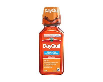 Vicks DayQuil Non-Drowsy Daytime Relief for Cold, Flu Symptom & Congestion - 236.0 ML