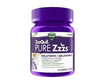 Vicks ZzzQuil PureZzz Gummy, 24Count/Bottle, 12 bottles/case - 24.0 EA
