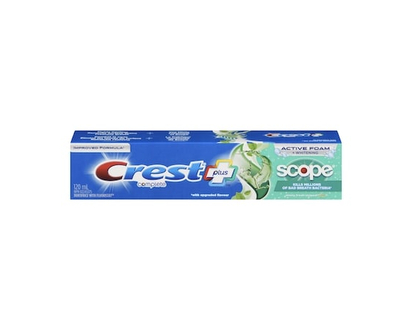 Crest Complete Whitening Plus Scope Minty Fresh Toothpaste - 120.0 ML