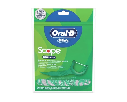 Oral-B Porte-soie dentaire Glide Complete avec Outlast, saveur Menthe, 75 unités - 75.0 EA