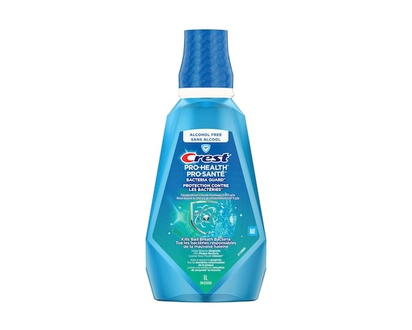 Crest Bacteria Guard Plus Mouthwash with 1.5% Hydrogen Peroxide, Mint 1L - 1.0 L