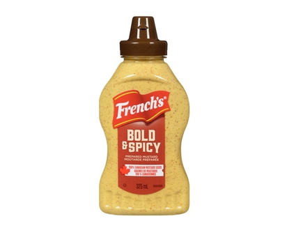 Frenchs Bold And Spicy, 100% Canadian Prepared Mustard - 325.0 ML