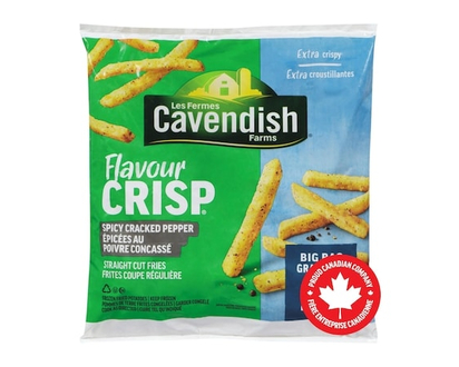 Les Fermes Cavendish FlavourCrisp Coupe Régulière Croustillante Epicée au Poivre Concassé - 2.0 KG