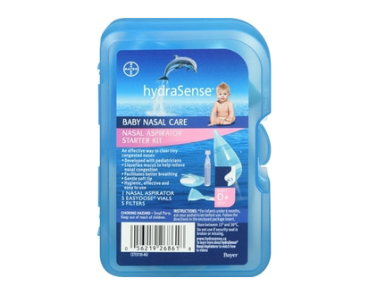 hydraSense Nasal Aspirator Starter Kit, Baby Nasal Care, Relieve Congested and Stuffy Noses, 1 Kit - 1 EA