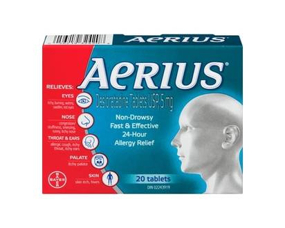 Aerius Allergy Medicine, Fast Relief, 24-Hour, Non-Drowsy - 20.0 EA
