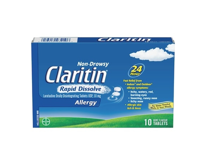 Claritin Rapid Dissolve Allergy Medicine, 24-Hour Non-Drowsy Relief - 10.0 EA