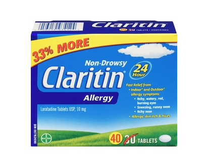 Claritin Allergy Medicine, 24-Hour Non-Drowsy Relief - 40.0 EA