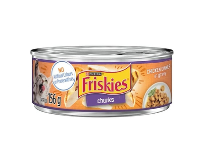 Purina Friskies Chunks Chicken Dinner, Wet Cat Food - 156.0 G