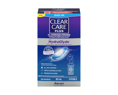 Clear Care® PLUS Solution nettoyante et désinfectante avec HydraGlyde Trousse de départ - 90 ML