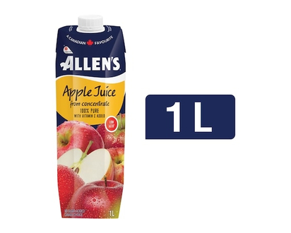 Allen's Pure Apple Juice Low Acid - 1.0 L