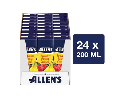 Allen’s Cocktail de fraise-banane - 200.0 ML