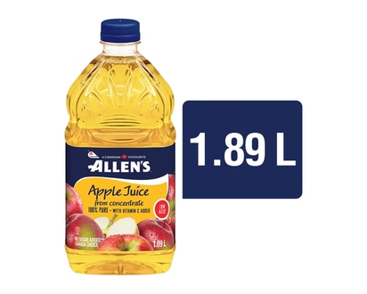 Allen's Pure Apple Juice Low Acid - 1.89 L