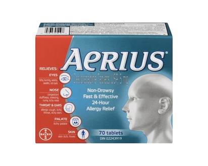 Aerius Desloratadine Tablets Usp, 5 Mg - 70.0 EA