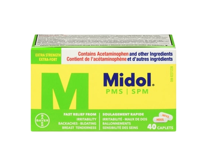 Midol PMS Caffeine-Free, Fast Relief of Pre-Menstrual Period Symp - 40.0 EA