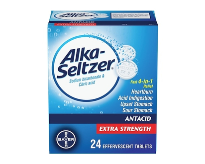 Alka Seltzer Extra Strength Antacid Heartburn Relief Effervescent Tablets - 24.0 EA