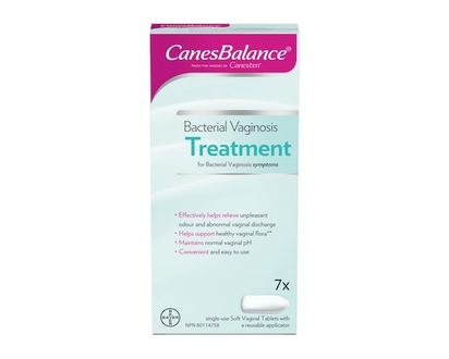 Canesten CanesBalance Bacterial Vaginosis Treatment For BV Symptoms - BV Treatment For Women, Relieves Vaginal Odor, Maintains Normal Vaginal pH, Supp