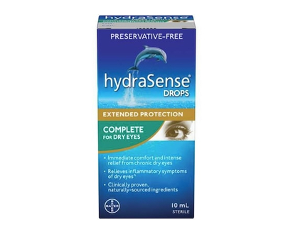 Hydrasense Complete Eye Drops For Dry Eyes - Preservative Free Eye Drops For Dry Eye Relief, Immediate Comfort And Intense Relief From Chronic Dry Eye