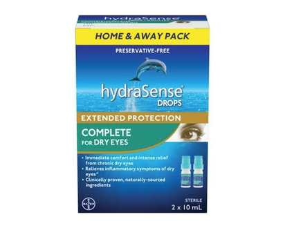 Hydrasense Drops Complete For Dry Eyes Home & Away Pack - 20.0 ML