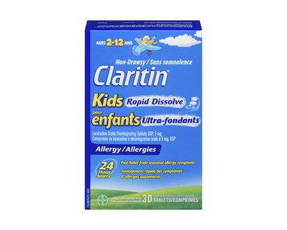 Claritin Kids Rapid Dissolve Allergy Medication - 24 Hour Non-Drowsy Kids Allergy Medicine, Antihistamines For Kids, Fast Allergy Relief Of Itchy, Wat