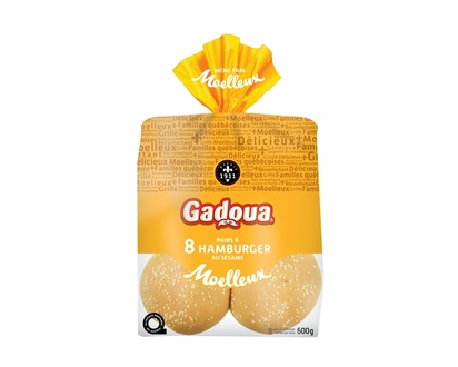 Gadoua Pains à hamburger au sésame - 8.0 PK
