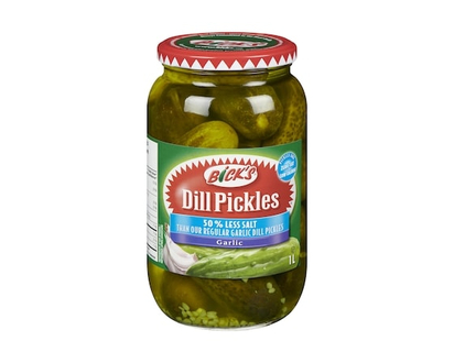 Bicks Dill Pickles 50 % Less Salt Garlic - 1.0 L