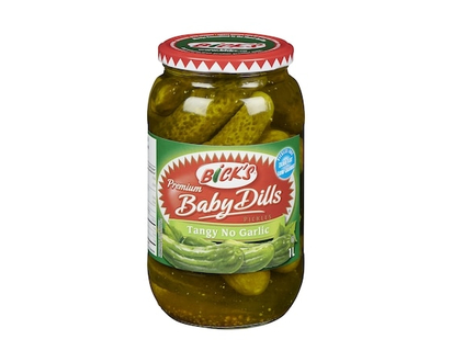 Bicks Premium Baby Dills Pickles Tangy No Garlic - 1000 ML