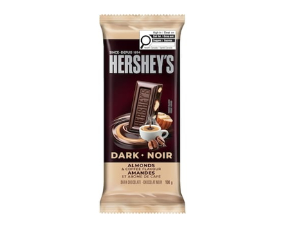 Hershey's Dark Chocolate Almonds & Coffee Flavour - 100.0 G