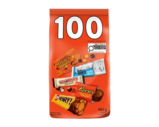 Hershey's 100Ct Assorted Chocolate - 962.0 G