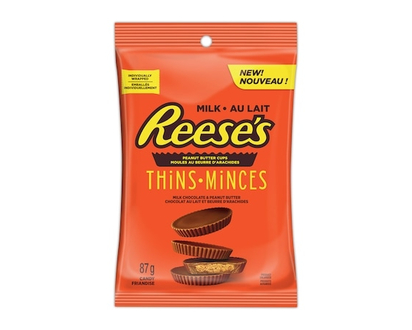 Reese's Thins Peanut Butter Cups Milk Chocolate - 87.0 G