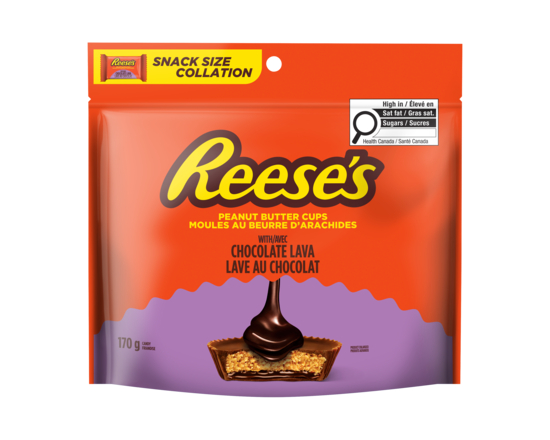 Candy Peanut Butter Cups With Chocolate Lava Snack Size - 170.0 G