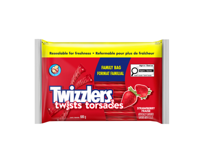 Twizzlers Twists Candy Strawberry Family Bag - 680.0 G