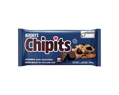Hershey's Chipits 70% Dark Chocolate Chunks, 200G - 200.0 G