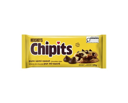 Hershey's Chipits Pure Semi-Sweet Chocolate Chips, 270G - 270.0 G