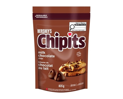 Hershey's Chipits Milk Chocolate Chips, 835G - 835.0 G