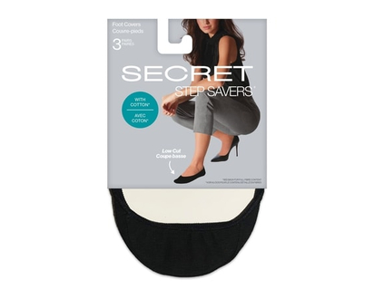 Secret Collection SECRET STEP SAVERS®Couvre-pieds à coupe basse - TAILLE UNIQUE - 1 CHA