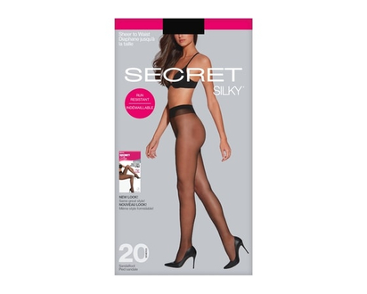 Secret Collection Bas-culotte diaphane jusqu'à la taille Indémaillable et pied sandale - C - 1 CHA