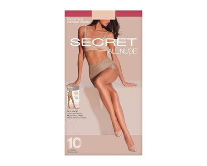 Secret Collection Bas culotte, Invisible diaphane, culotte de maintien et pied sandale- B - 1 CHA